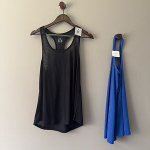 SEXY BASICS RACERBACK WORKOUT TANK BLACK SIZE XL